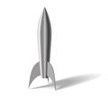 Realistic Stylized Missile With Nuclear Weapons